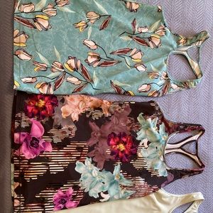 Set of three workout tops
